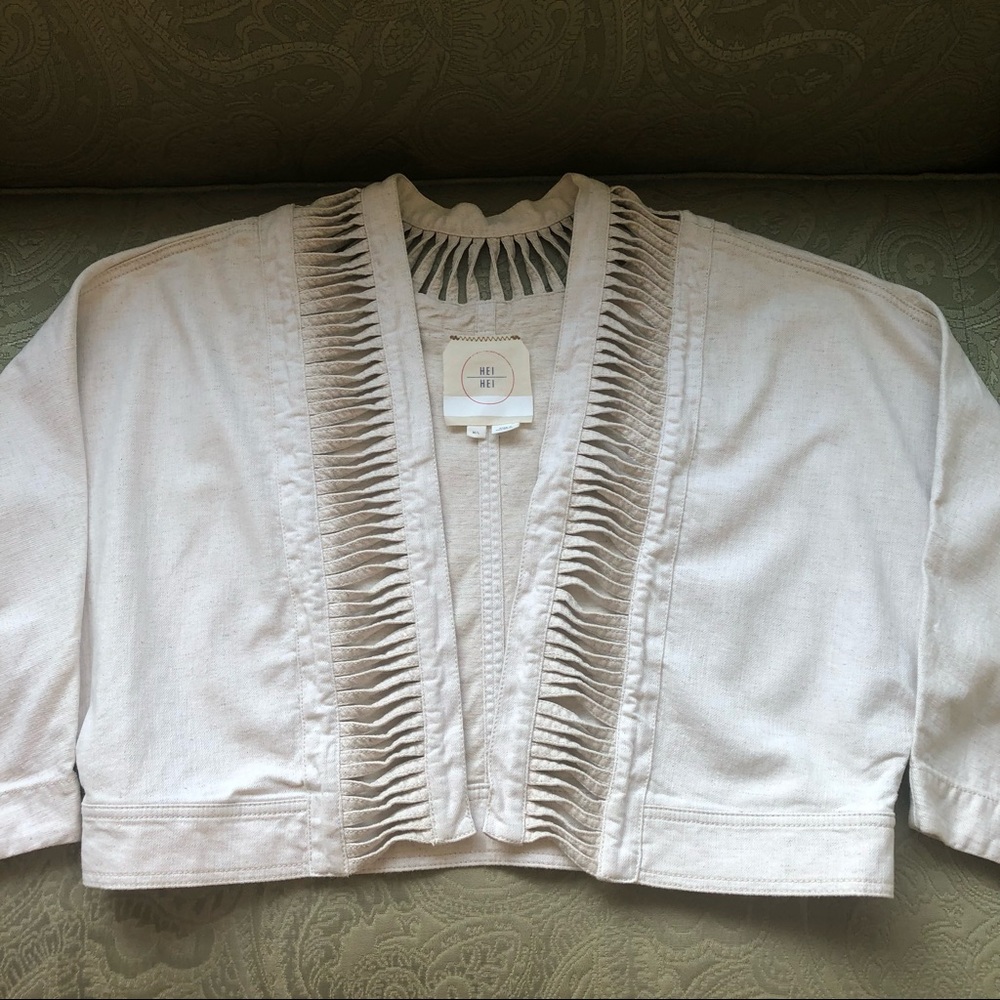 Anthropologie Hei Hei Cropped Ladder Jacket Size M/L